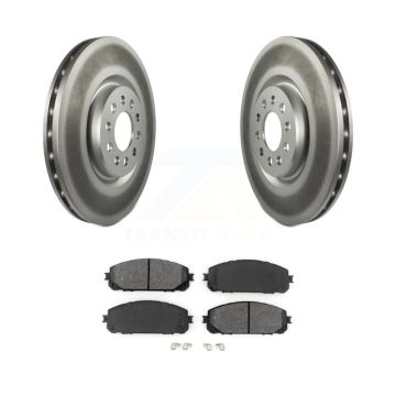 Front Coated Brake Rotor Semi-Metallic Pad Kit For Jeep Cherokee With Dual Piston Caliper KGS-101881