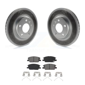 Front Coated Brake Rotor & Semi-Metallic Pad Kit For Chevrolet Equinox GMC Terrain Malibu KGS-101907