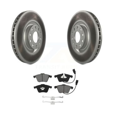 Front Coated Disc Brake Rotors And Semi-Metallic Pads Kit For Audi A4 Quattro KGS-101913