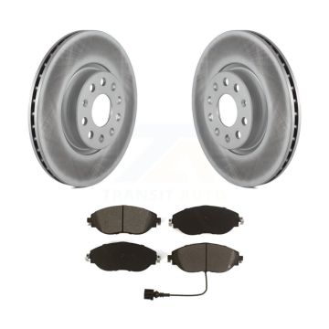 Front Coated Disc Brake Rotors And Semi-Metallic Pads Kit For Volkswagen Jetta GTI KGS-101916