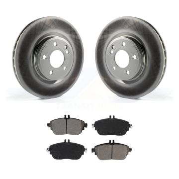 Front Coat Brake Rotors Semi-Metallic Pad Kit For Mercedes-Benz GLA250 CLA250 B250 QX30 B KGS-101929