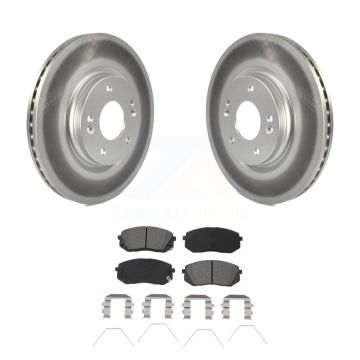 Front Coat Brake Rotor Semi-Metallic Pad Kit For Hyundai Kona Kia Seltos Forte Elantra GT KGS-101933