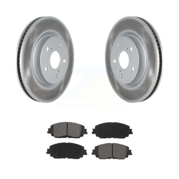 Front Coated Brake Rotors Semi-Metallic Pad Kit For Toyota RAV4 Camry Corolla Cross Lexus KGS-101936