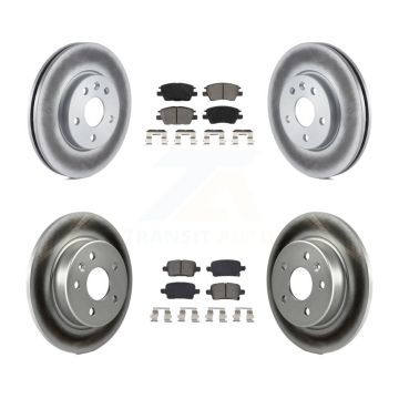 Front Rear Coated Brake Rotors Semi-Metallic Pad Kit For Chevrolet Cruze Bolt EV Volt EUV KGS-101939