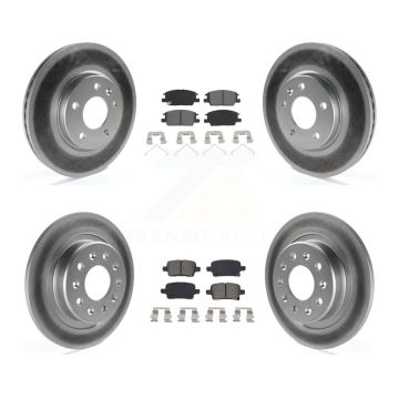 Front Rear Coat Brake Rotor Semi-Metallic Pad Kit For Chevrolet Equinox GMC Terrain Buick KGS-101940