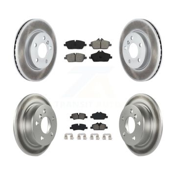 Front Rear Coated Disc Brake Rotors And Semi-Metallic Pads Kit For Mini Cooper KGS-101997