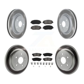 Front Rear Coated Brake Rotor & Semi-Metallic Pad Kit For Toyota RAV4 Camry Corolla Cross KGS-101999