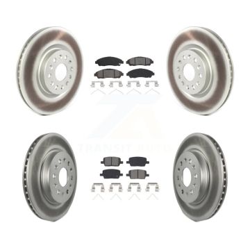 Front Rear Coat Disc Brake Rotor Semi-Metallic Pad Kit For Cadillac XT5 Buick Enclave XT6 KGS-102001