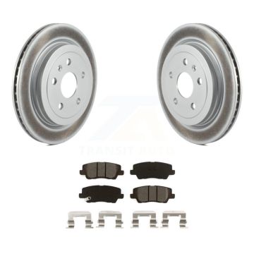 Rear Coated Disc Brake Rotors And Semi-Metallic Pads Kit For Cadillac CTS KGS-102003