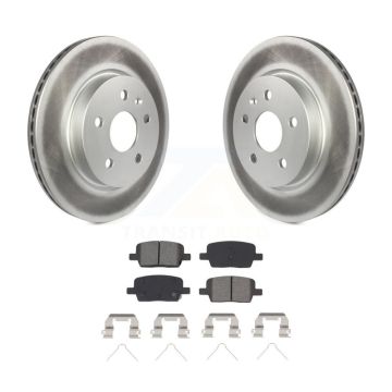 Rear Coated Disc Brake Rotors And Semi-Metallic Pad Kit For Chevrolet Camaro Cadillac CT6 KGS-102005