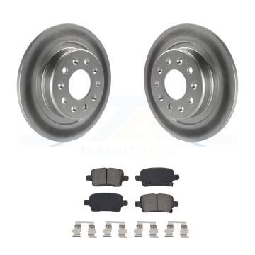 Rear Coat Disc Brake Rotor Semi-Metallic Pad Kit For Chevrolet Equinox GMC Terrain Malibu KGS-102007