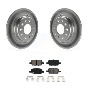 Rear Coated Disc Brake Rotors And Semi-Metallic Pads Kit For Chevrolet Malibu KGS-102008