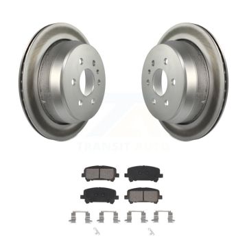 Rear Coated Brake Rotor Semi-Metallic Pad Kit For 2015-2020 Chevrolet Colorado GMC Canyon KGS-102009