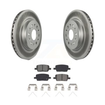 Rear Coat Brake Rotor Semi-Metallic Pad Kit For Chevrolet Cadillac XT5 Traverse GMC Buick KGS-102010
