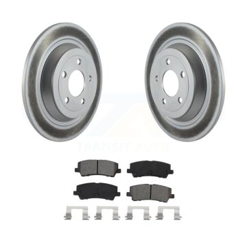 Rear Coated Disc Brake Rotors And Semi-Metallic Pads Kit For Ford Mustang KGS-102012