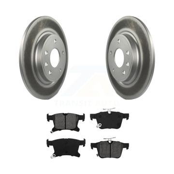 Rear Coated Brake Rotor Semi-Metallic Pad Kit For Chrysler Pacifica Grand Caravan Voyager KGS-102013