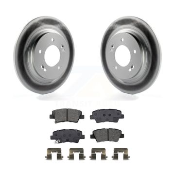Rear Coat Brake Rotor Semi-Metallic Pad Kit For Hyundai Kia Sonata Elantra GT Optima Soul KGS-102019