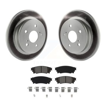 Rear Coat Brake Rotors Semi-Metallic Pad Kit For Toyota RAV4 Camry Lexus C-HR NX300 Cross KGS-102024