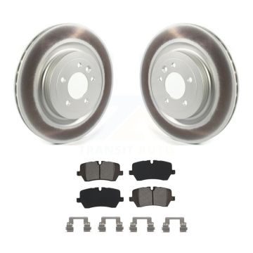 Rear Coated Disc Brake Rotor & Semi-Metallic Pad Kit For Land Rover Range Sport Discovery KGS-102026