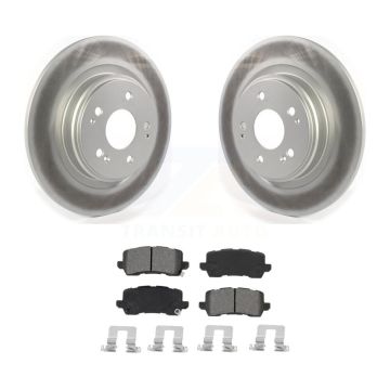 Rear Coated Disc Brake Rotors And Semi-Metallic Pads Kit For 2017-2020 Acura MDX KGS-102028