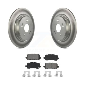 Rear Coated Disc Brake Rotors And Semi-Metallic Pads Kit For 2015-2020 Acura TLX KGS-102033
