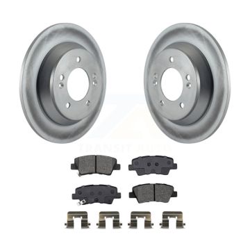 Rear Coated Brake Rotor & Semi-Metallic Pad Kit For Kia Rondo With Electric Parking KGS-102034