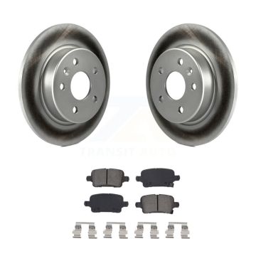 Rear Coated Disc Brake Rotor & Semi-Metallic Pad Kit For Chevrolet Cruze Bolt EV Volt EUV KGS-102035