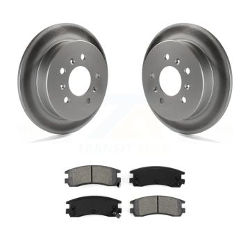 Rear Coated Brake Rotor Semi-Metallic Pad Kit For Chevrolet Impala Buick Pontiac Grand Am KGS-102048