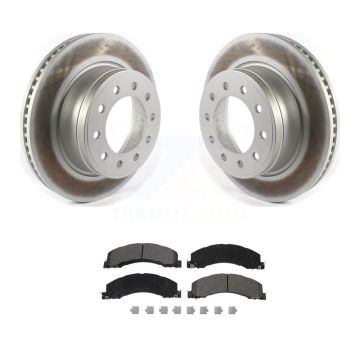 Front Coat Brake Rotor Semi-Metallic Pad Kit For Ram Dodge Sterling Truck 4500 5500 45 55 KGS-102085