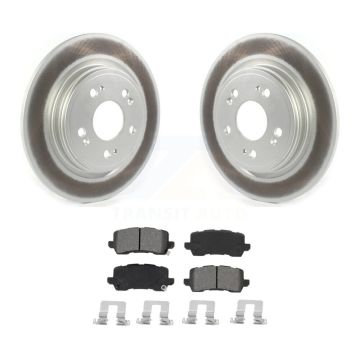 Rear Coated Disc Brake Rotors And Semi-Metallic Pads Kit For 2014-2020 Acura RLX KGS-102094