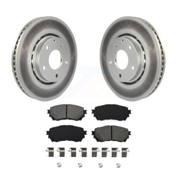 Front Coated Brake Rotors Semi-Metallic Pad Kit For 2019-2021 Mazda 6 Naturally Aspirated KGS-102110