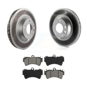 Front Coat Disc Brake Rotors Semi-Metallic Pad Kit For Audi Q7 Porsche Cayenne Volkswagen KGS-102122