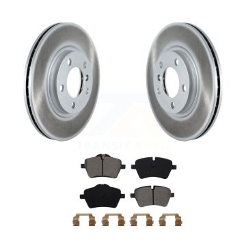 Front Coated Disc Brake Rotors & Semi-Metallic Pad Kit For Mini Cooper Countryman Paceman KGS-102131