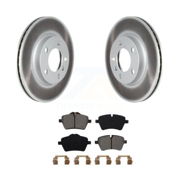 Front Coated Disc Brake Rotors & Semi-Metallic Pad Kit For Mini Cooper Countryman Paceman KGS-102132