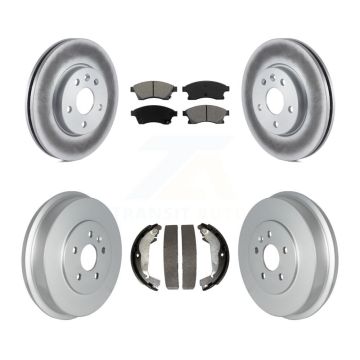 Front Rear Coated Disc Brake Rotor Semi-Metallic Pad Drum Kit For Chevrolet Cruze Limited KGS-102234