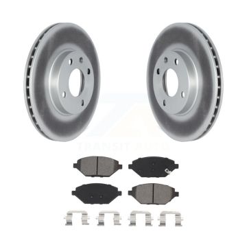 Front Coated Disc Brake Rotors And Semi-Metallic Pads Kit For 2016-2022 Chevrolet Spark KGS-102246