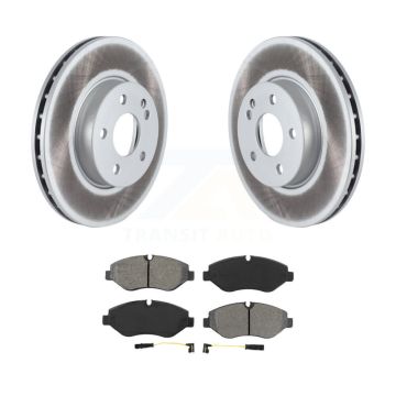 Front Coated Disc Brake Rotors & Semi-Metallic Pad Kit For 2016-2020 Mercedes-Benz Metris KGS-102249