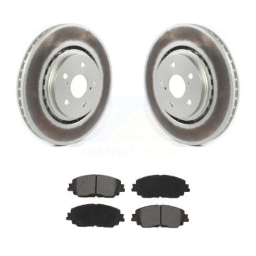 Front Coat Brake Rotors Semi-Metallic Pad Kit For 20-23 Toyota Camry XSE With TRD Package KGS-102250