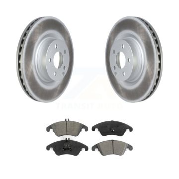 Front Coated Disc Brake Rotors And Semi-Metallic Pad Kit For Mercedes-Benz E400 E550 C250 KGS-102253