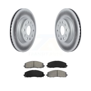 Front Coated Disc Brake Rotors And Semi-Metallic Pads Kit For Jeep Wrangler KGS-102258
