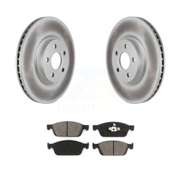 Front Coated Disc Brake Rotors And Semi-Metallic Pads Kit For Ford Transit Connect KGS-102261