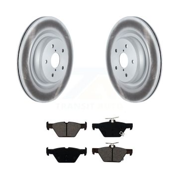 Rear Coated Disc Brake Rotors And Semi-Metallic Pads Kit For 2019-2024 Subaru Ascent KGS-102303