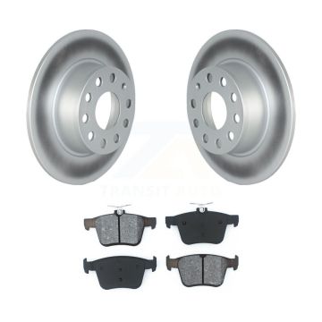 Rear Coated Disc Brake Rotors And Semi-Metallic Pads Kit For Volkswagen Jetta Taos KGS-102305
