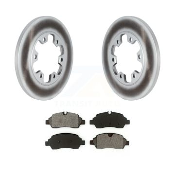 Rear Coated Brake Rotor & Semi-Metallic Pad Kit For Ford Transit-350 HD With 6 Lug Wheels KGS-102306