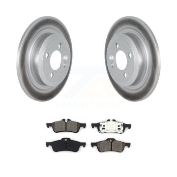 Rear Coated Disc Brake Rotors Semi-Metallic Pad Kit For 2007-2008 Mini Cooper Convertible KGS-102310