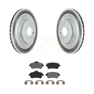 Rear Coated Brake Rotor Semi-Metallic Pad Kit For Mercedes-Benz GL350 GLS450 ML400 GLS550 KGS-102313