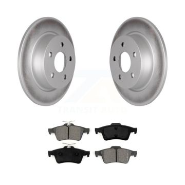 Rear Coated Disc Brake Rotors And Semi-Metallic Pads Kit For Ford Transit Connect KGS-102316