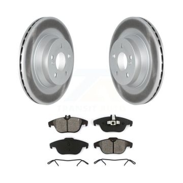 Rear Coated Disc Brake Rotors And Semi-Metallic Pads Kit For Mercedes-Benz E550 KGS-102317