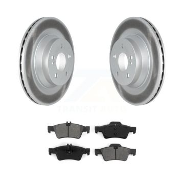 Rear Coated Disc Brake Rotors And Semi-Metallic Pads Kit For Mercedes-Benz E550 CLS550 KGS-102318