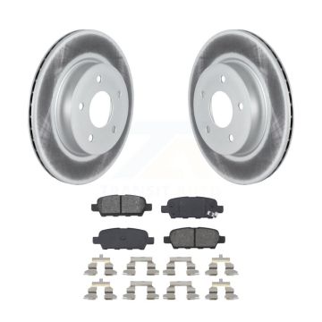 Rear Coated Disc Brake Rotors & Semi-Metallic Pad Kit For Nissan Qashqai Rogue Sport LEAF KGS-102320